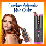 Cordless Automatic Hair Curler Iron Wireless Curling Iron USB Rechargeable Air Curler For Curls Waves LCD Display Ceramic Curly