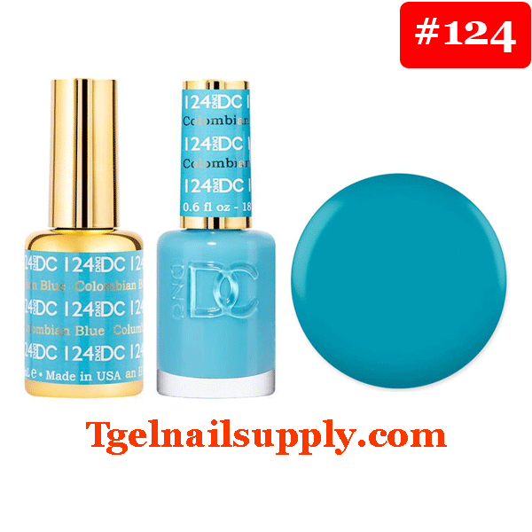 DND DC 124 Columbian Blue 2/Pack – Le's Discount Beauty Supply