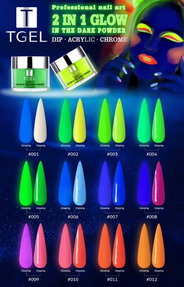 Glow in the dark nail dip powder deals