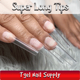 500pcs Extra Long Straight Square Tips