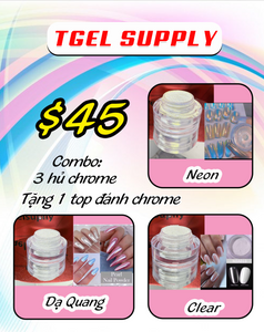 TGEL - Chrome Effect Clear,  Neon,  Dạ Quang Effect