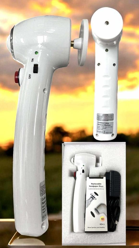 TGEL Electric Foot Callus Remover - Pedicure Tool Set Foot Grinder and Replacement Sandpaper may cha got Chan