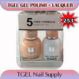 TGEL 3in1 Gel Polish + Nail Lacquer + Dipping Powder #253