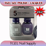 TGEL 3in1 Gel Polish + Nail Lacquer + Dipping Powder #262