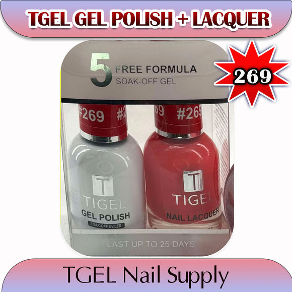 TGEL 3in1 Gel Polish + Nail Lacquer + Dipping Powder #269