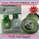 TGEL 3in1 Gel Polish + Nail Lacquer + Dipping Powder #257
