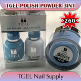 TGEL 3in1 Gel Polish + Nail Lacquer + Dipping Powder #260