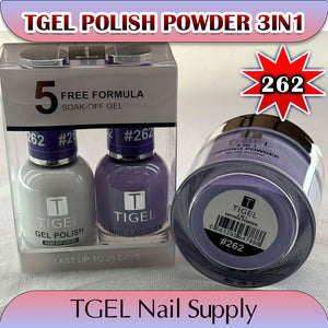 TGEL 3in1 Gel Polish + Nail Lacquer + Dipping Powder #262