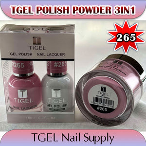 TGEL 3in1 Gel Polish + Nail Lacquer + Dipping Powder #265