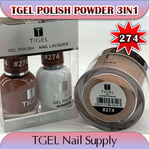 TGEL 3in1 Gel Polish + Nail Lacquer + Dipping Powder #274