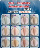 TGEL 12 Colors Nude Gel & Powder Mattching - Translucent Nude