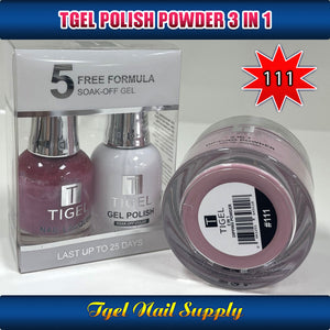 TGEL 3in1 Gel Polish + Nail Lacquer + Dipping Powder #111