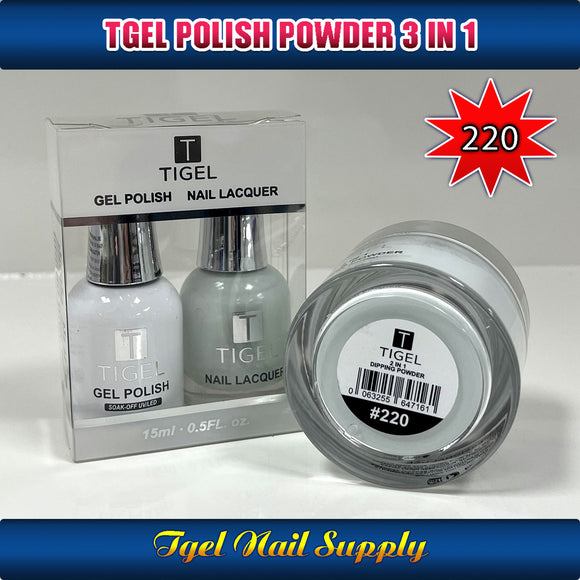 TGEL 3in1 Gel Polish + Nail Lacquer + Dipping Powder #220