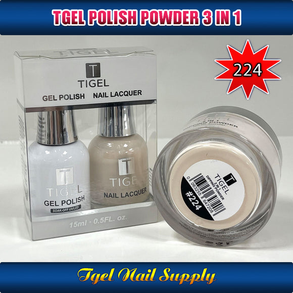 TGEL 3in1 Gel Polish + Nail Lacquer + Dipping Powder #224