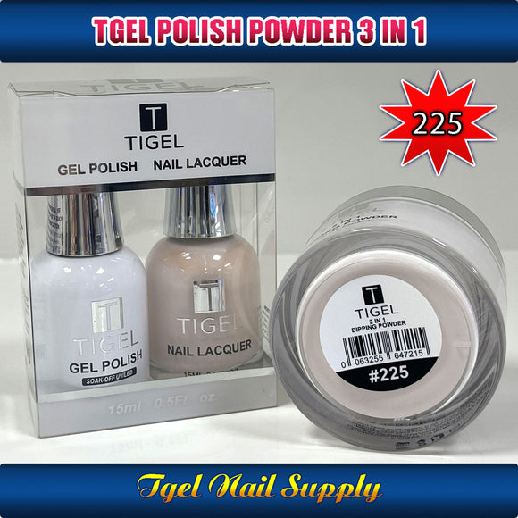 TGEL 3in1 Gel Polish + Nail Lacquer + Dipping Powder #225