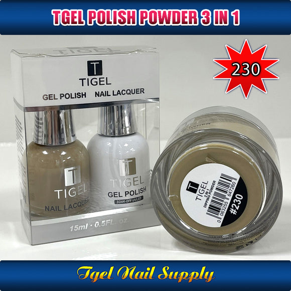 TGEL 3in1 Gel Polish + Nail Lacquer + Dipping Powder #230
