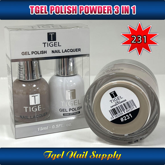 TGEL 3in1 Gel Polish + Nail Lacquer + Dipping Powder #231