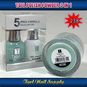 TGEL 3in1 Gel Polish + Nail Lacquer + Dipping Powder #238