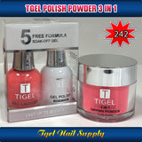 TGEL 3in1 Gel Polish + Nail Lacquer + Dipping Powder #242