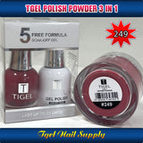 TGEL 3in1 Gel Polish + Nail Lacquer + Dipping Powder #249