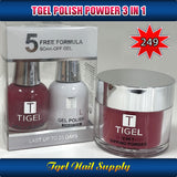 TGEL 3in1 Gel Polish + Nail Lacquer + Dipping Powder #249