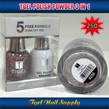 TGEL 3in1 Gel Polish + Nail Lacquer + Dipping Powder #250