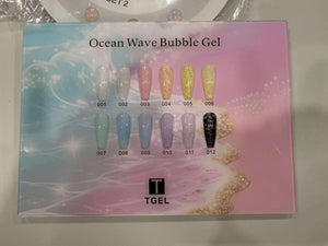 TGEL - Quickly Blooming Nail Polish  Ocean Wave Bubble Gel Free Set Poke