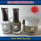 TGEL 3in1 Gel Polish + Nail Lacquer + Dipping Powder #104