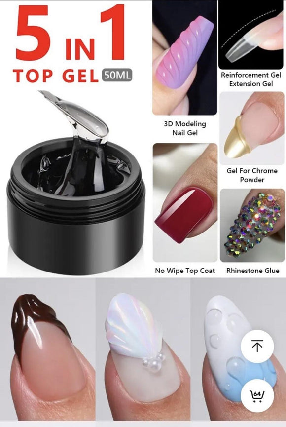 TGEL - TOP GEL 5IN1 15ml free brush