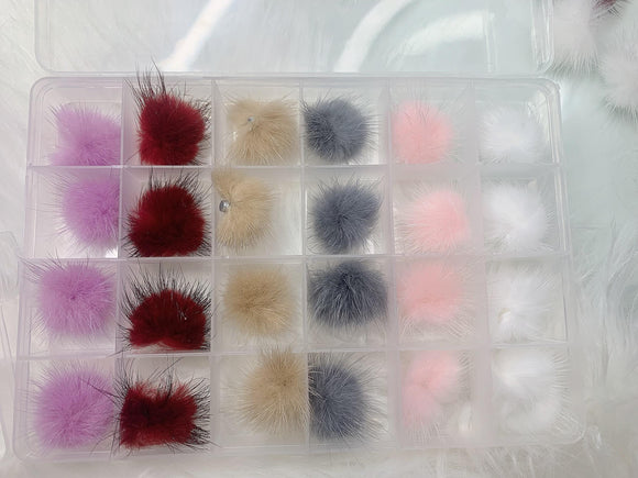 24Pcs/box Magnetic Puff Nail Polish Set Detachable 6 Colors (4/Color)