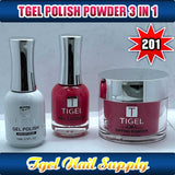 TGEL 3in1 Gel Polish + Nail Lacquer + Dipping Powder #201