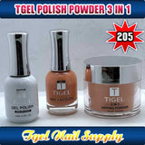 TGEL 3in1 Gel Polish + Nail Lacquer + Dipping Powder #205