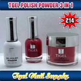 TGEL 3in1 Gel Polish + Nail Lacquer + Dipping Powder #214