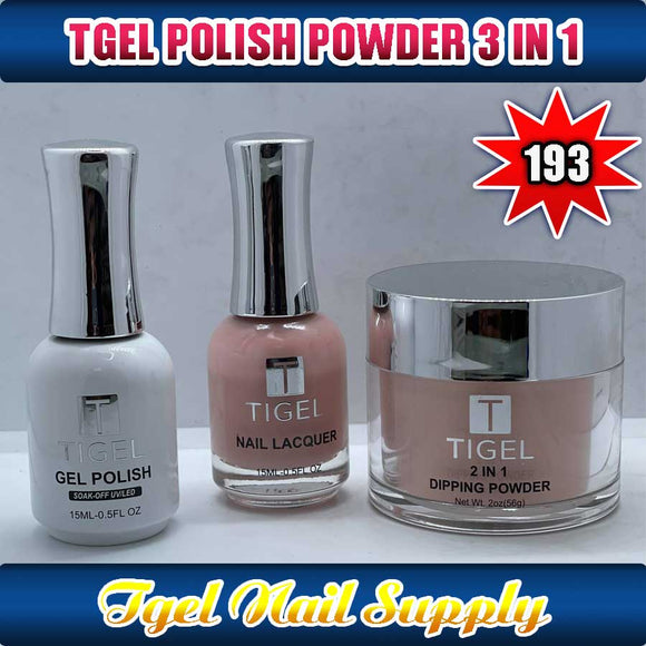 TGEL 3in1 Gel Polish + Nail Lacquer + Dipping Powder #193