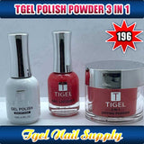 TGEL 3in1 Gel Polish + Nail Lacquer + Dipping Powder #196