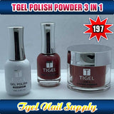 TGEL 3in1 Gel Polish + Nail Lacquer + Dipping Powder #197