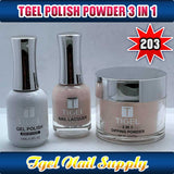 TGEL 3in1 Gel Polish + Nail Lacquer + Dipping Powder #203