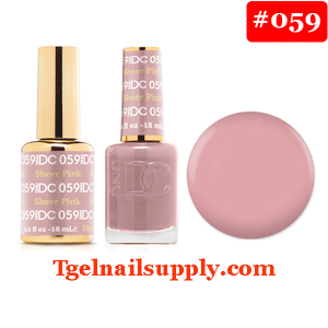 DND DC 059 Sheer Pink 2/Pack