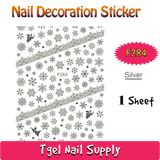 Set 5 Sheets Nail Decal Stickers Manicure