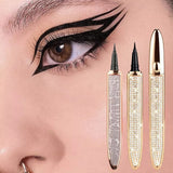 Quick-drying Black Eyeliner Pen Diamond Magic Eyelash Self Adhesive Eye Liner Pencil No Glue Waterproof Eyes Makeup Eyeliner