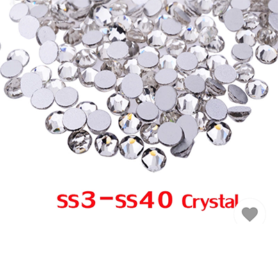 SS3 Nail Art Rhinestones Crystal Clear Rhinestones for Nails - Crystal
