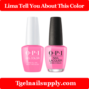 OPI GLP30 Lima Tell You About This Color
