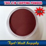 TGEL 3in1 Gel Polish + Nail Lacquer + Dipping Powder #074