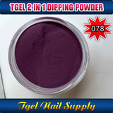 TGEL 3in1 Gel Polish + Nail Lacquer + Dipping Powder #078