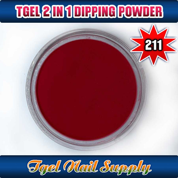 TGEL 3in1 Gel Polish + Nail Lacquer + Dipping Powder #211