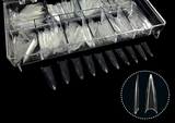 Stiletto coffin Nail Tips box with 600 pieces all different sizes