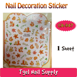 Set 5 Sheets Nail Decal Stickers Manicure