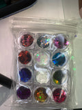 Nail Art gilter design 12 colors packages