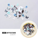 3D Butterfly Gold Silver Flakes Holography Buom dap bot 50 pieces Nails Mirror Sequins Paillette for Nail Art Decoration