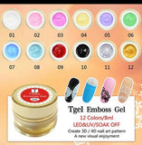 UV Gel New 2023 Nail Art Tips Design Manicure 60 Color UV LED Soak Off DIY Paint Gel 12 colors